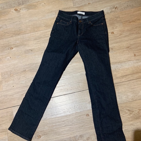Loft straight leg jeans in dark rinse sz 4/27 - Picture 5 of 7